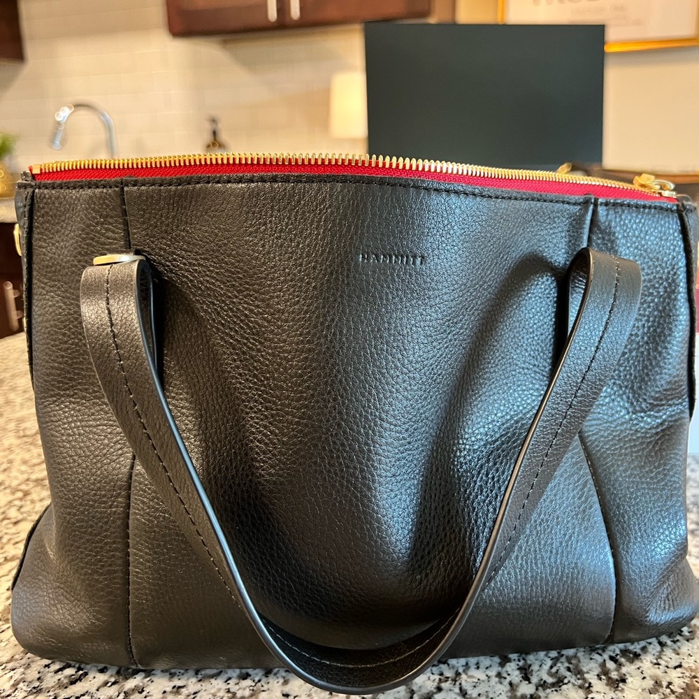 Hammitt Black Satchel Bag with Structured Design